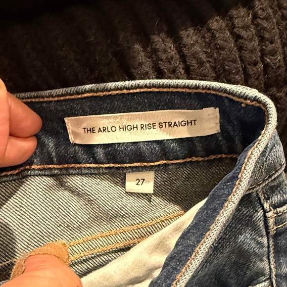 Denim Forum women's Straight Jeans in Blue - Picture 3 of 4